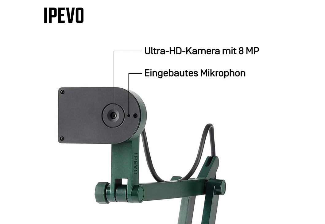 IPEVO V4K Ultra HD USB Dokumentenkamera