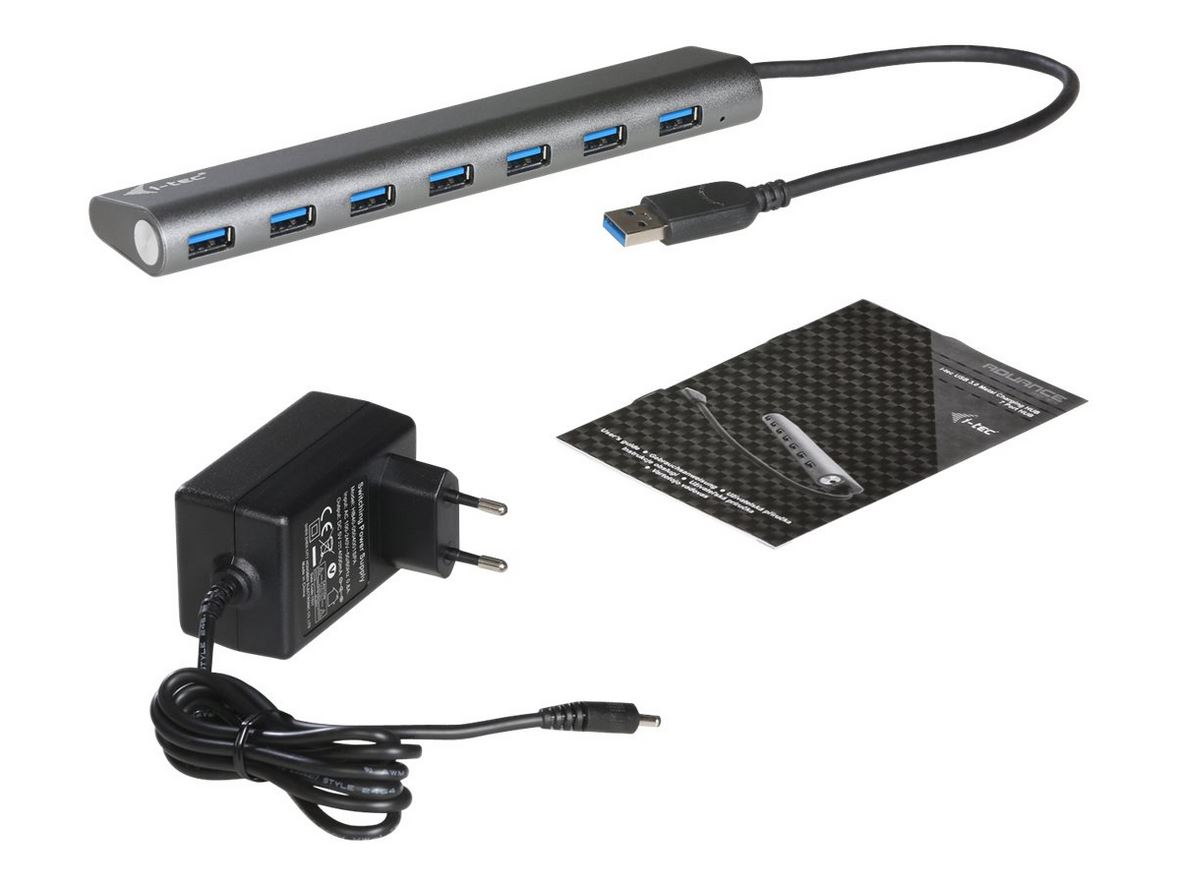 I-TEC USB 3.0 Metal Charging Hub mit externem Netzadapter
