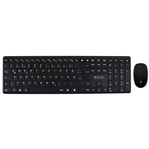 V7 Slim CKW550UKBT Tastatur & Maus - Bluetooth, Dual Mode, German QWERTZ