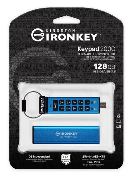 Kingston Iron Key Keypad 200 - USB-Flash-Laufwerk