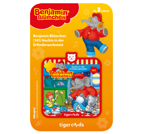Tiger Media tigercard - Benjamin Blümchen - Folge 141: Nachts in der Erfinderwerkstatt