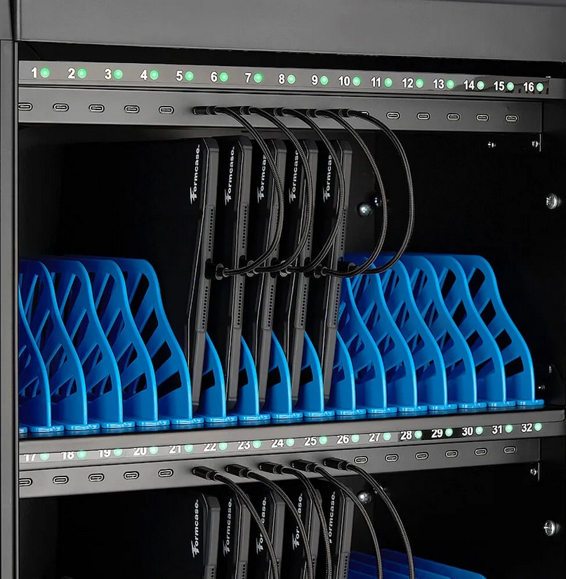 TransformerCart T32 Ladewagen + 32x USB-C on USB-C Ladekabel