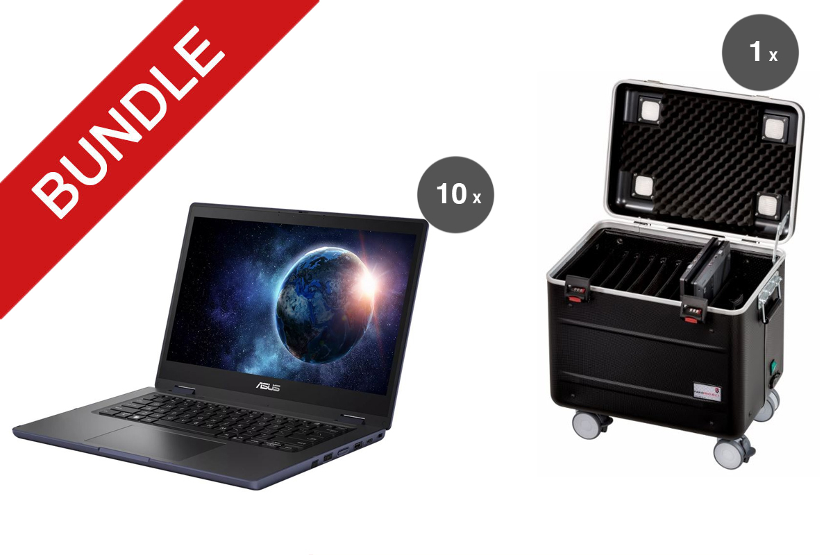 PARAT Tabletkoffer inkl. ASUS BR1402FGA - 10er Klassensatz