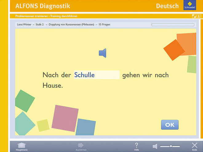 Alfons Diagnostikprogramm Deutsch