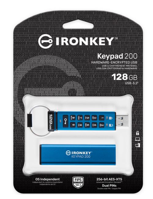 Kingston Iron Key Keypad 200 - USB-Flash-Laufwerk