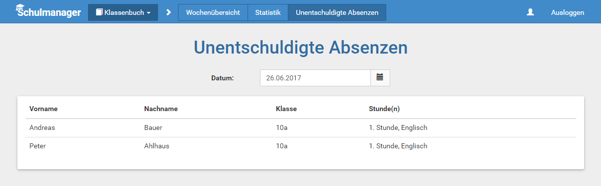 Schulmanager Online: Digitales Klassenbuch