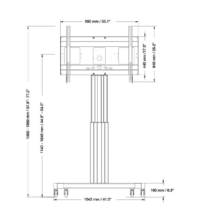 Digitale Tafel Lift-System