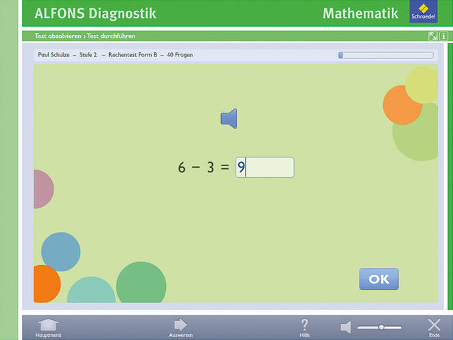 Alfons Diagnostikprogramm Mathematik