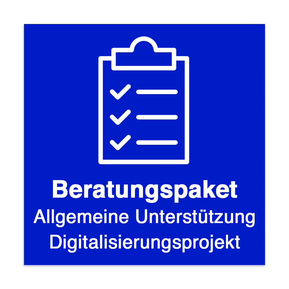 Beratungspaket: Allgemeine Unterstützung für Ihr Digitalisierungsprojekt