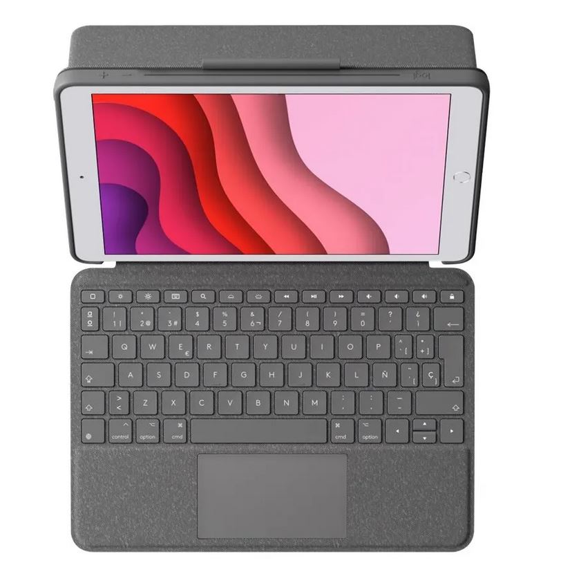 Logitech Combo Touch für iPad 10. Gen - Tastatur und Foliohülle