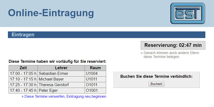 Schulmanager Online: Elternsprechtag Online