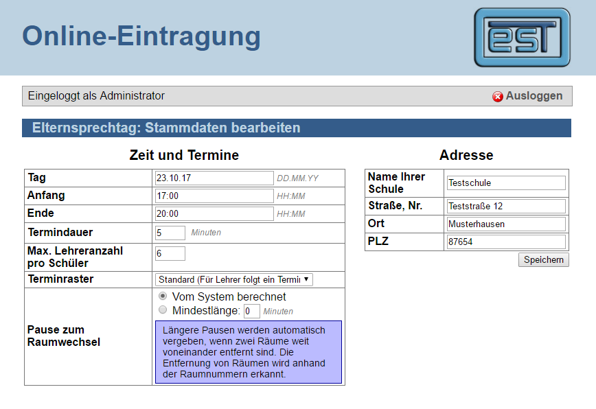 Schulmanager Online: Elternsprechtag Online