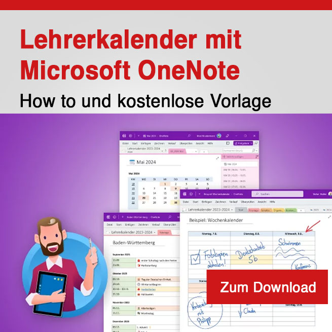 Lehrerkalender mit OneNote