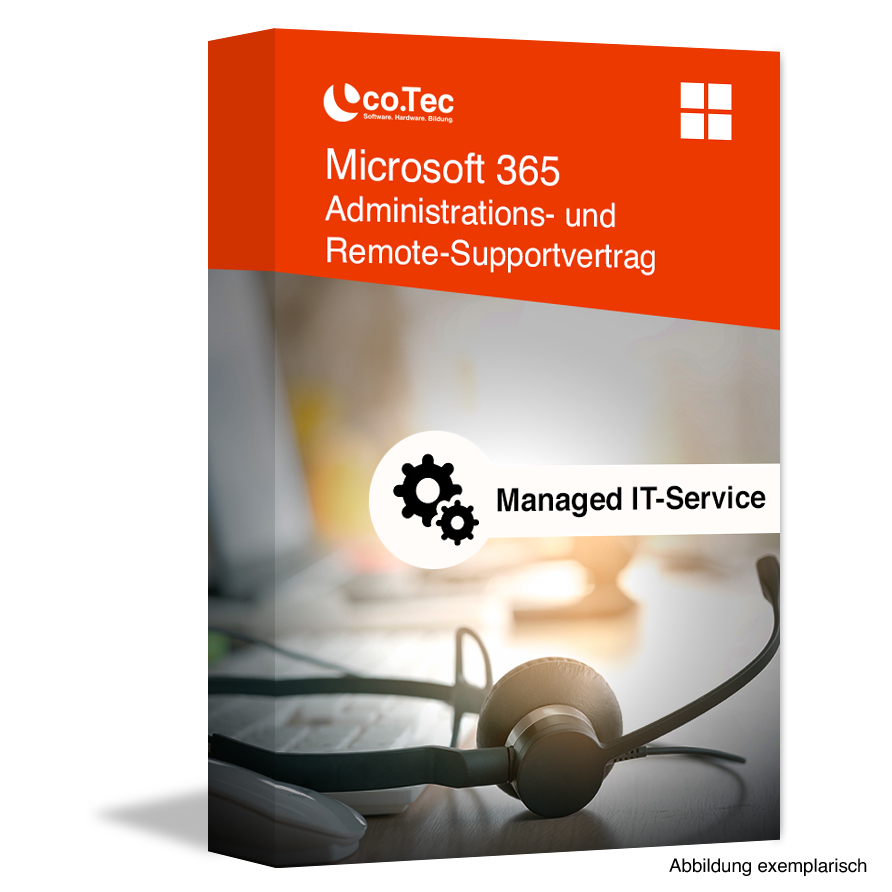 co.Tec Managed IT-Services - Microsoft 365 Administrations-und Remote-Supportvertrag