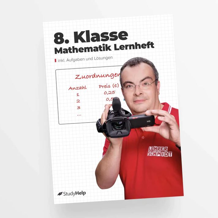 StudyHelp Mathematik Lernheft 8. Klasse by Lehrer Schmidt