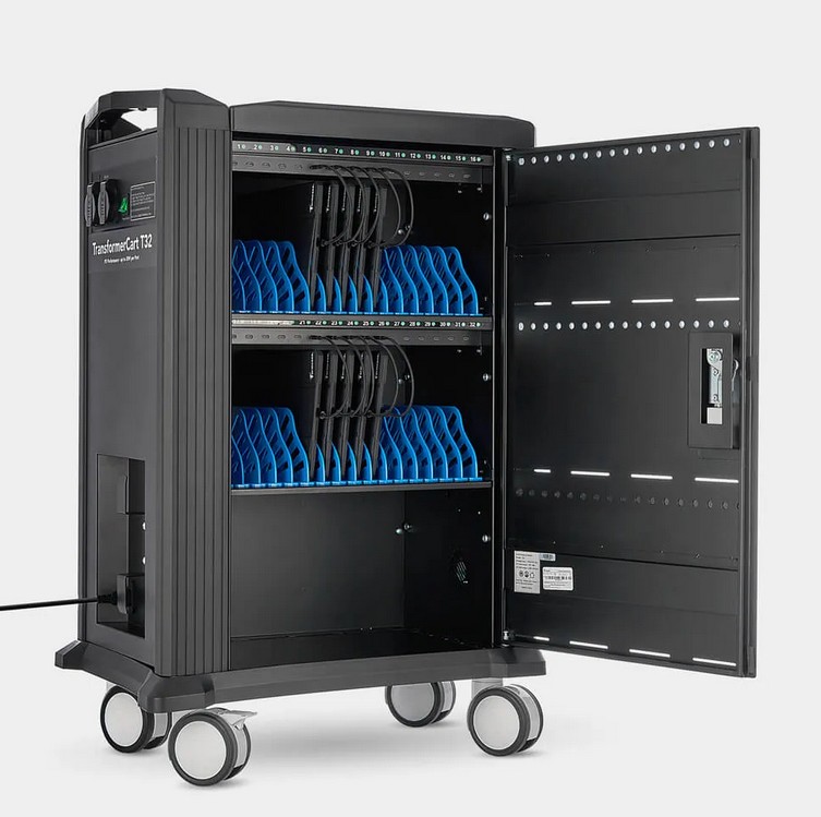 TransformerCart T32 Ladewagen + 32x USB-C on USB-C Ladekabel