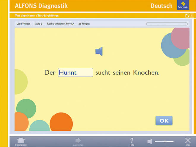 Alfons Diagnostikprogramm Deutsch