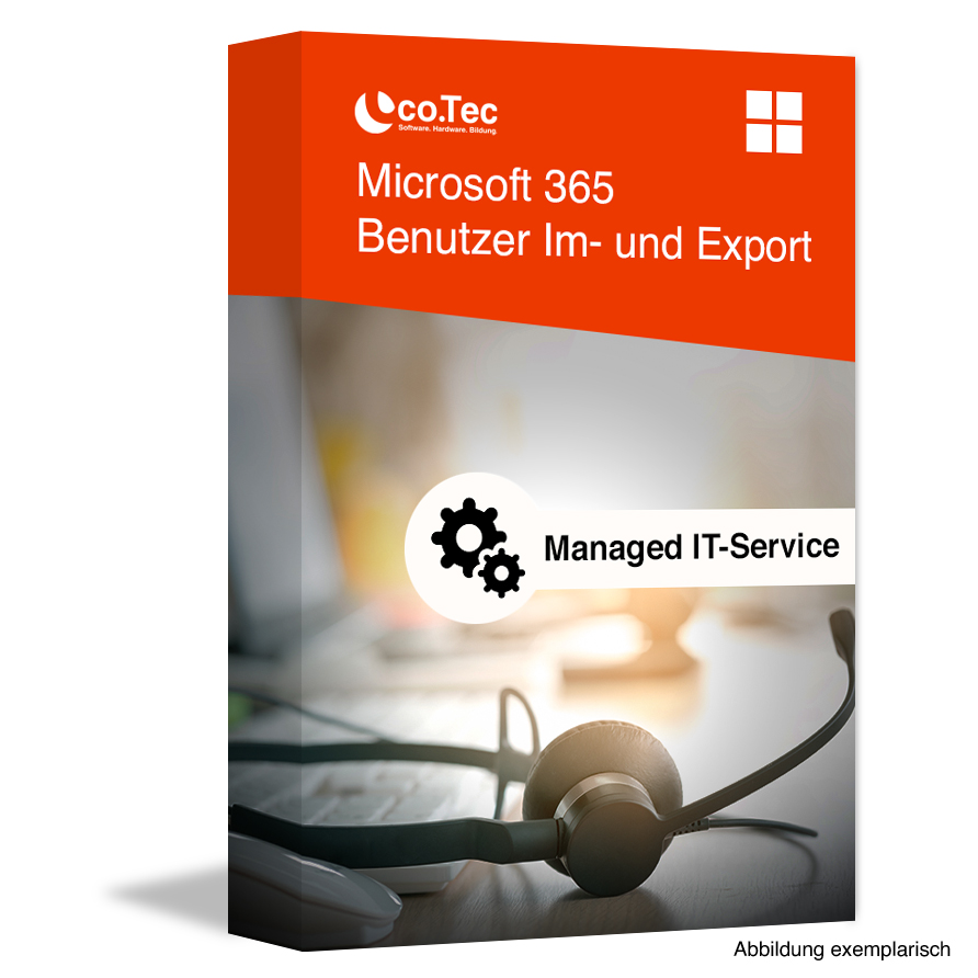 co.Tec Managed IT-Services - Microsoft 365 Benutzer Im- undExport