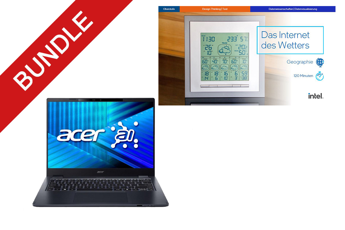 Intel SFI Erlebnispaket Das Internet des Wetters inkl. AcerTravelMate Spin P4