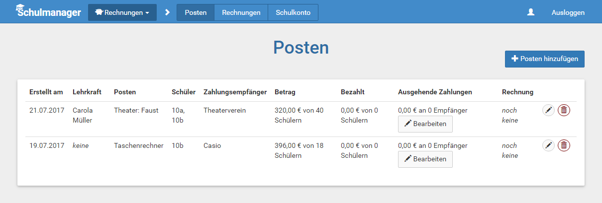 Schulmanager Online: Geld elektronisch einsammeln