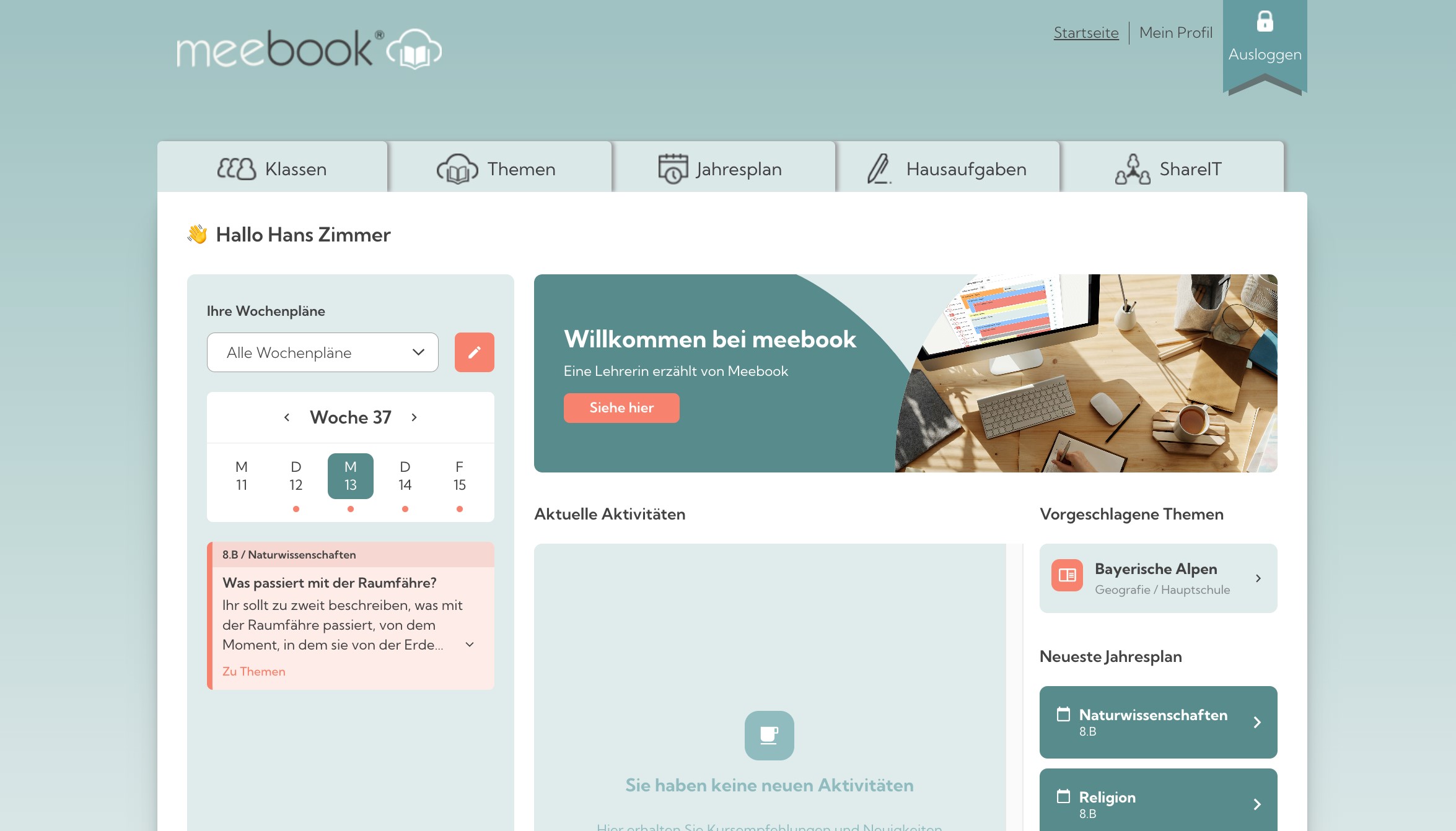 Meebook Lernplattform