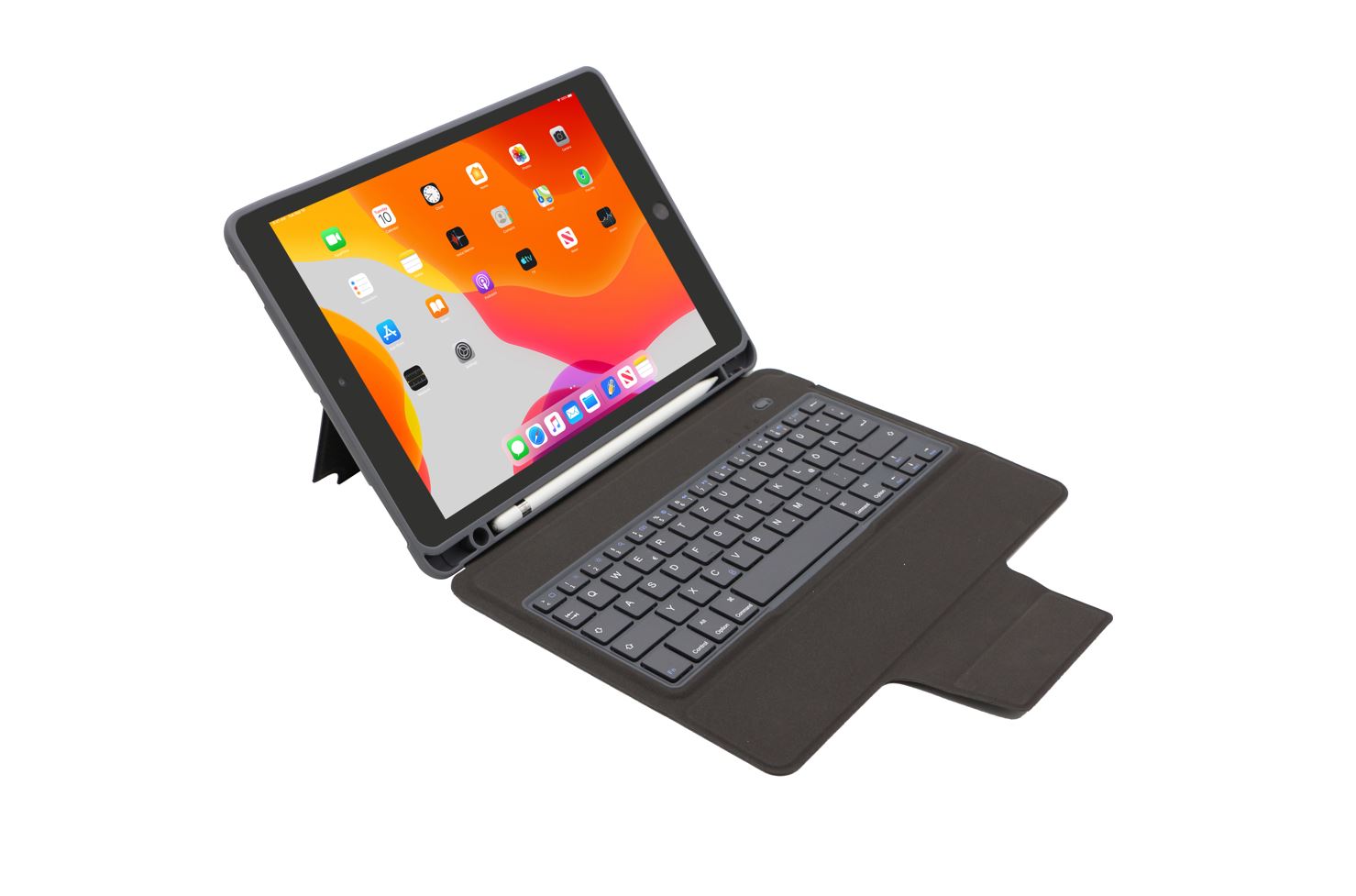 DEQSTER Keyboard Folio Case - iPad Hülle inkl. Tastatur