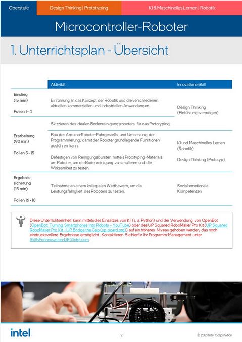 Intel SFI Erlebnispaket Mikrocontroller-Roboter