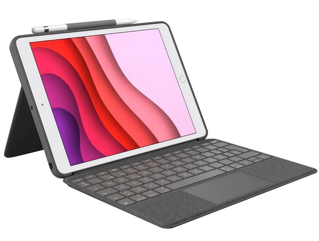 Logitech Combo Touch für iPad 10. Gen - Tastatur und Foliohülle