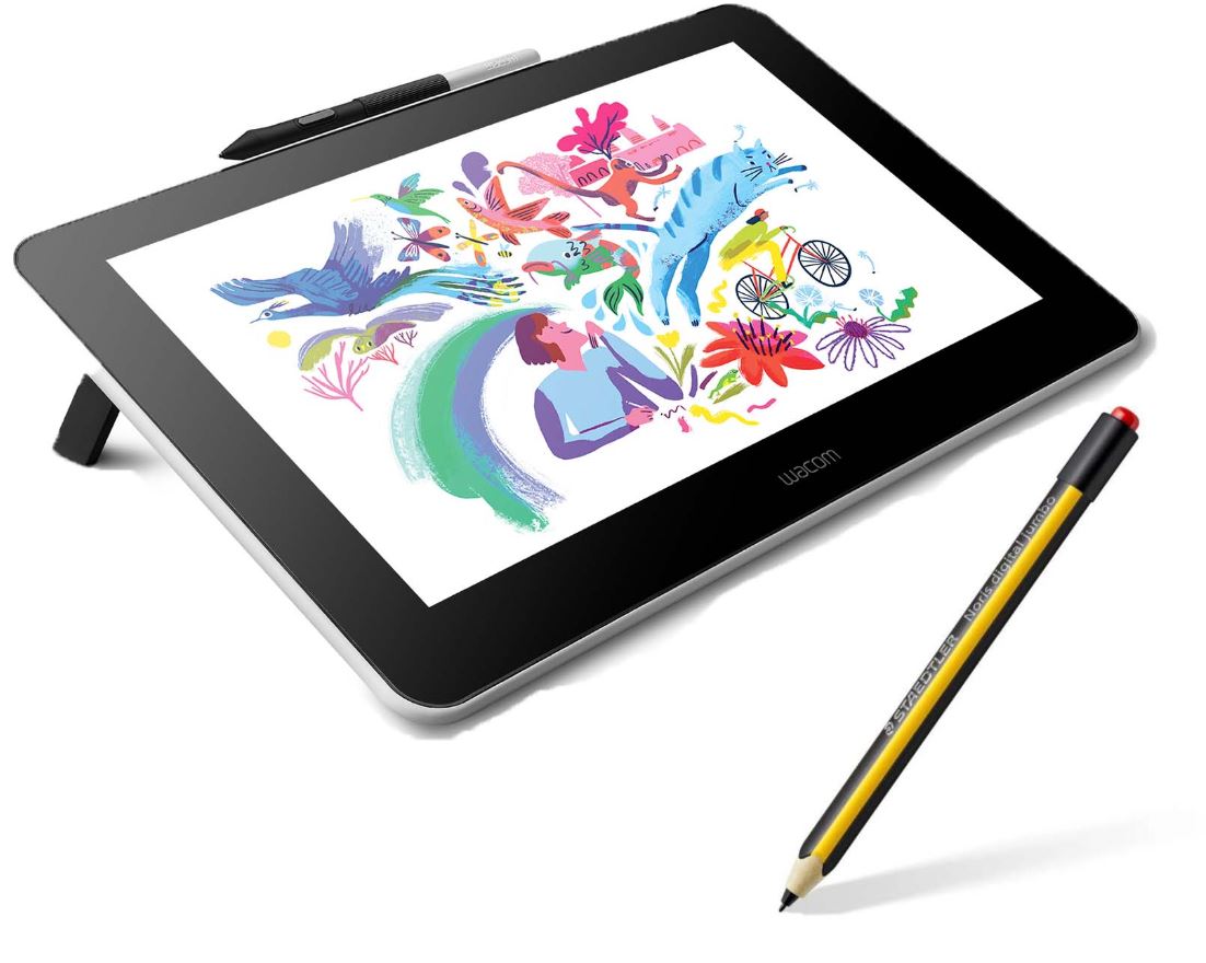 Wacom One 13 + STAEDTLER Noris digital jumbo